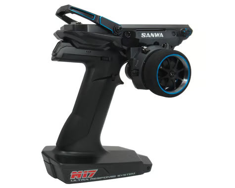 Sanwa/Airtronics Limited Edition M17 FH5 4-Channel 2.4GHz Radio System (Blue) w/RX-493i Receiver - SNW101A33061A