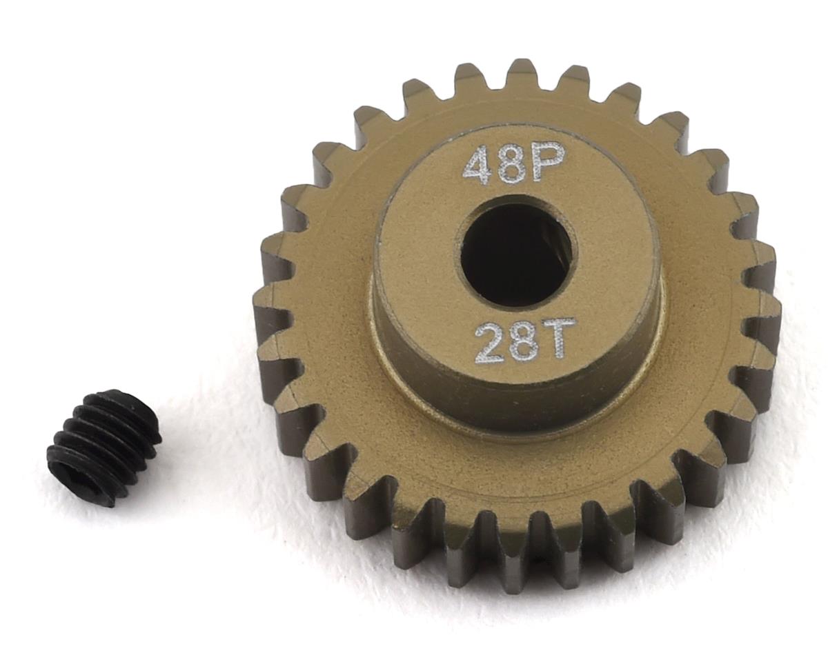 ProTek RC 48P Lightweight Hard Anodized Aluminum Pinion Gear (3.17mm Bore) (28T) - PTK-8615