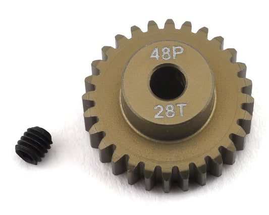ProTek RC 48P Lightweight Hard Anodized Aluminum Pinion Gear (3.17mm Bore) (28T) - PTK-8615