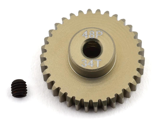 ProTek RC 48P Lightweight Hard Anodized Aluminum Pinion Gear (3.17mm Bore) (34T) - PTK-8621
