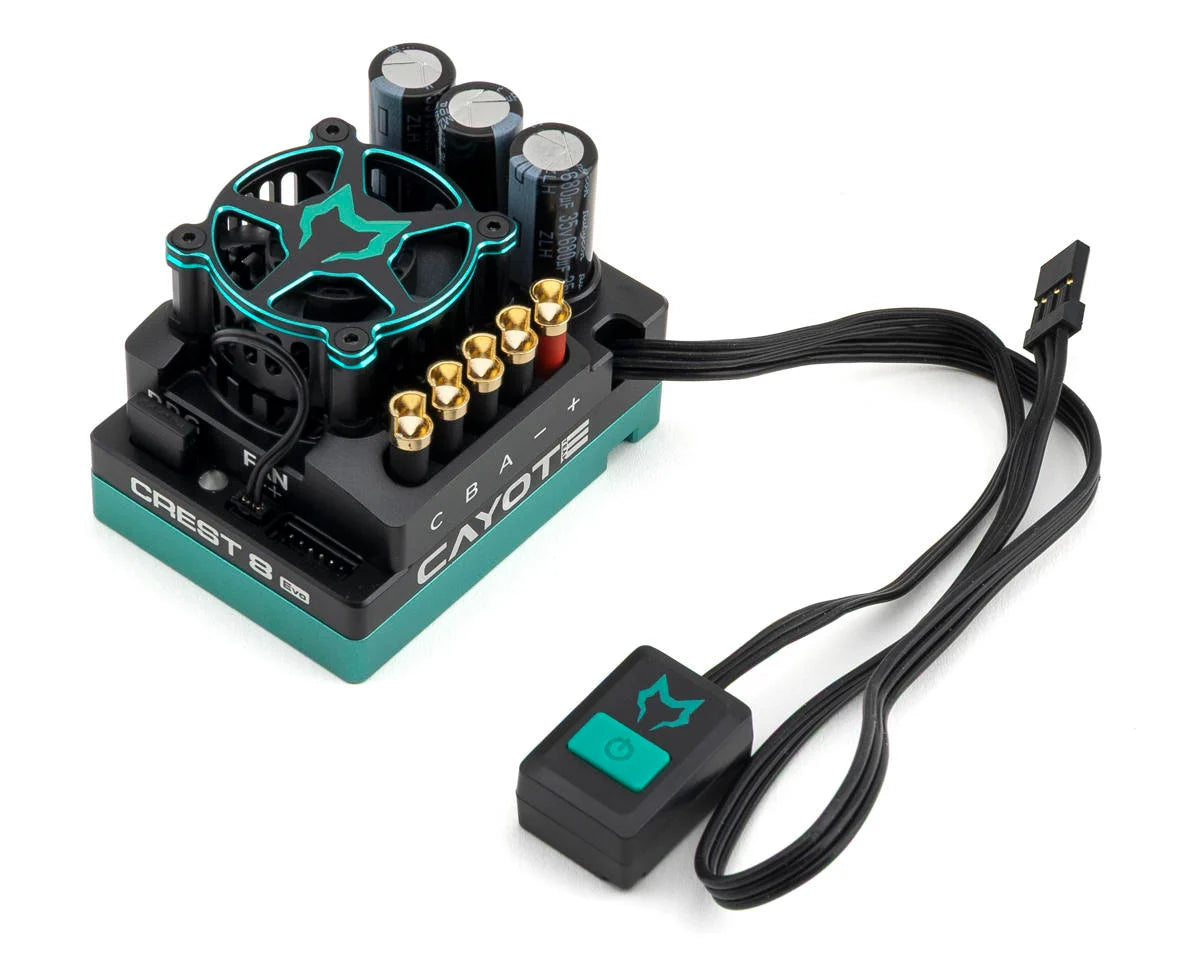 Cayote Crest 8 EVO 1/8 200A Sensored Brushless ESC w/Bluetooth - CYEA10802