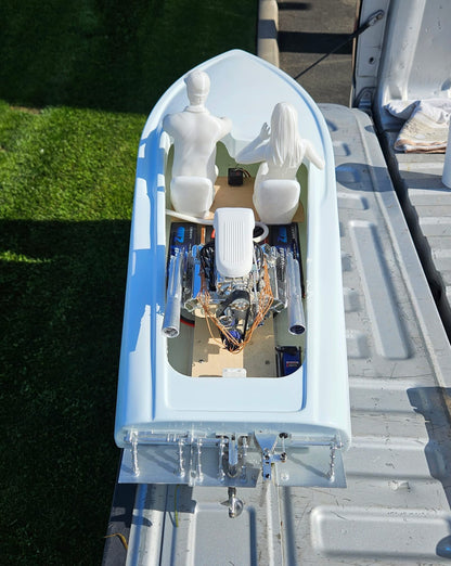 36” RC Flat Bottom Boat Hull & Hardware