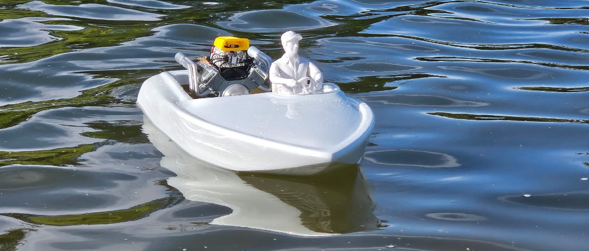 36” RC Flat Bottom Boat Hull & Hardware