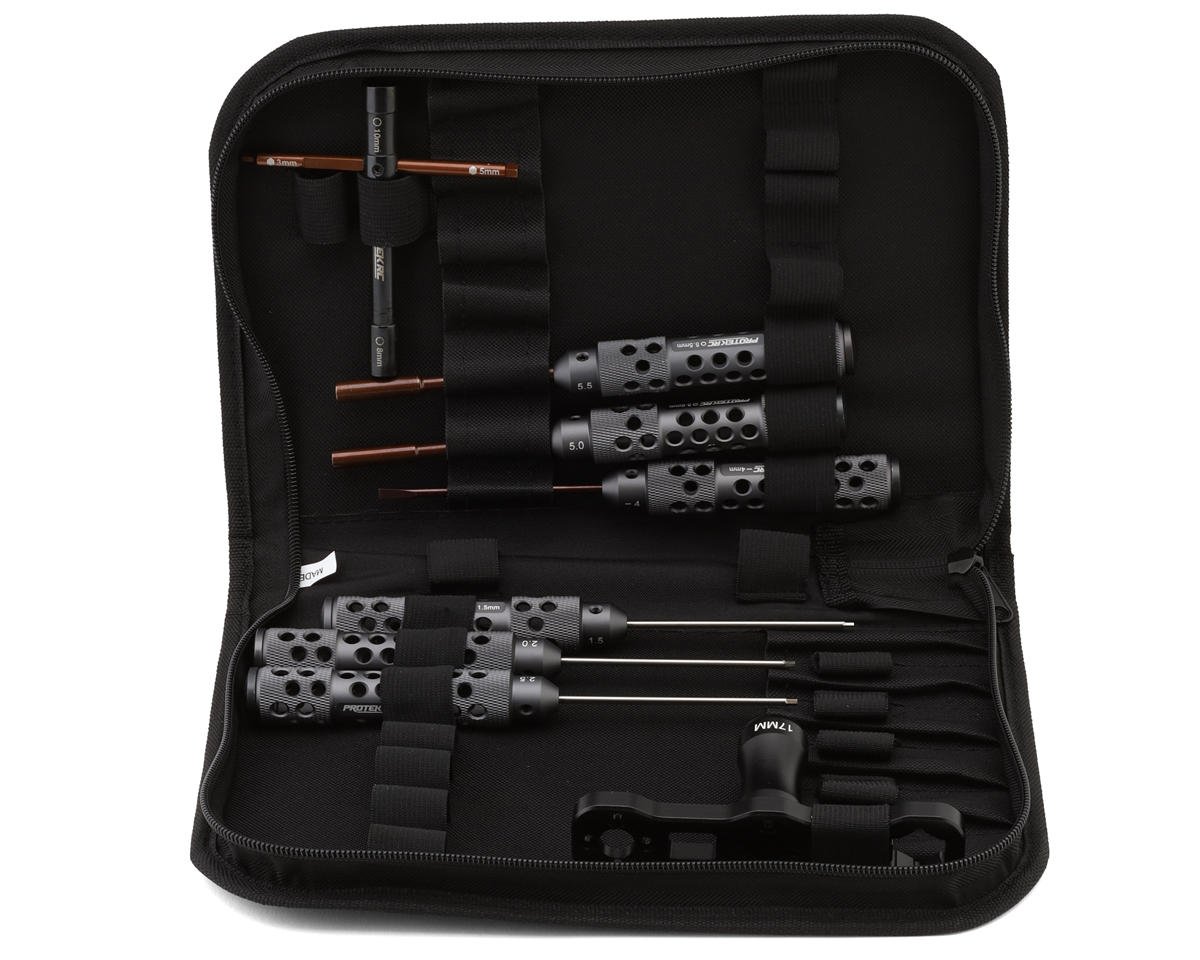 ProTek RC 8-Piece Metric Hex & Nut Driver "TruTorque" 1/8 Surface Tool Set w/Carrying Case - PTK-8301
