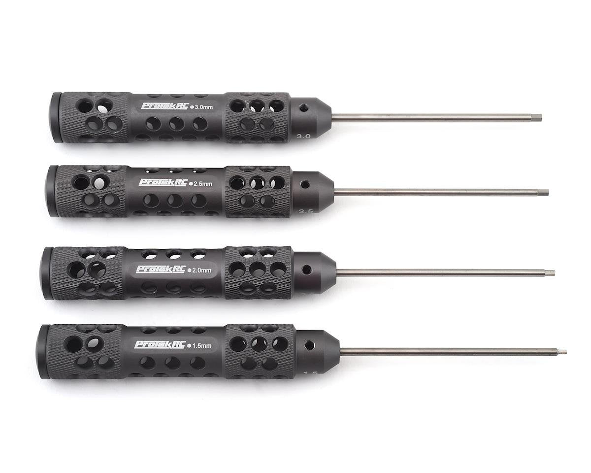 ProTek RC "TruTorque SL" Metric Hex Driver Set (4) (1.5mm, 2.0mm, 2.5mm, 3.0mm) - PTK-8416