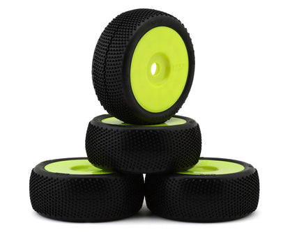 TZO Tires 200 1/8 Buggy Pre-Glued Tire Set (Yellow) (4) (Soft)