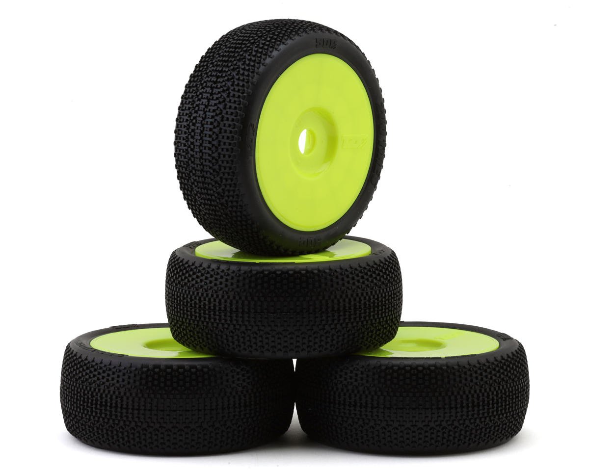 TZO Tires 500 1/8 Buggy Non-Glued Tire Set (Yellow) (4) (Super Soft)