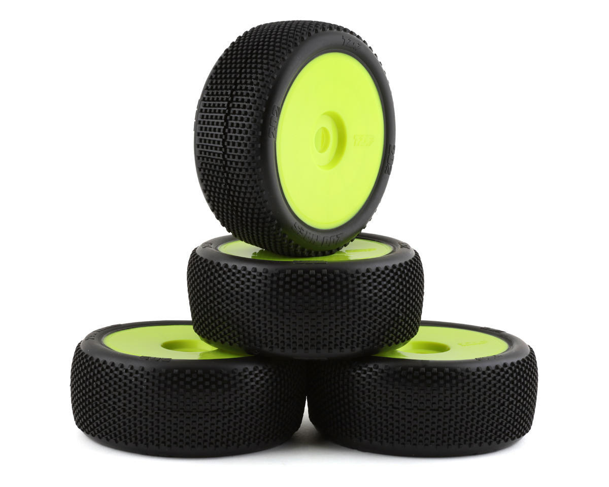 TZO Tires 202 1/8 Buggy Non-Glued Tire Set (Yellow) (4) (Soft) - TZO-TZ202S-Y-N