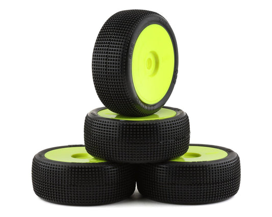 TZO Tires 402 1/8 Buggy Non-Glued Tire Set (Yellow) (4) (Soft)