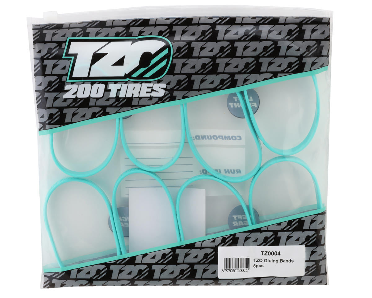 TZO Tires 1/8 Tire Gluing Bands (8)
