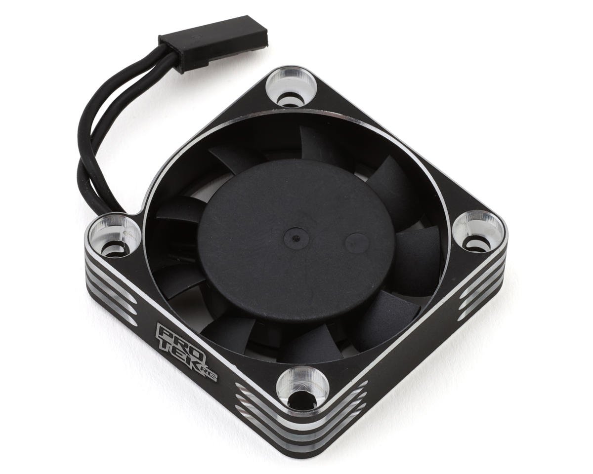 ProTek RC 40x40x10mm Aluminum High Speed HV Cooling Fan (Silver/Black) - PTK-2115